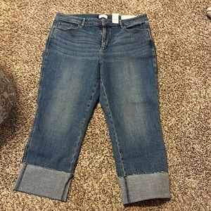 Loft straight curvy jeans